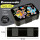 BearFoot Brotdose, Lunchbox, Bento Box COMPACT-S 650ml - Dinos Schwarz ( Gravur möglich )