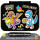 BearFoot Brotdose, Lunchbox, Bento Box COMPACT-S 650ml - Dinos Schwarz ( Gravur möglich )