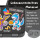 BearFoot Brotdose, Lunchbox, Bento Box COMPACT-S 650ml - Dinos Schwarz ( Gravur möglich )