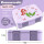 BearFoot Brotdose, Lunchbox, Bento Box COMPACT-S 650ml - Meerjungfrau - Fische, Seestern, Seepferdchen