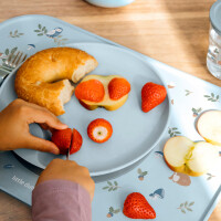 Mepal Mio Kinderbesteck - Fairy Garden - Rehkitz, Vogel, Pilze - 3-teilig ( Gravur möglich )