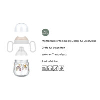 Trinkflasche Trinklernbecher Mepal Mio 2.0 (200ml) - Fairy Garden - Rehkitz, Vogel, Pilze, Blumen