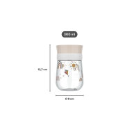 Trinkflasche Trinklernbecher Mepal Mio (300ml) - Little Farm - Schaf, Schwein, Kuh, Hahn, Scheune, Sonne ( Gravur möglich )