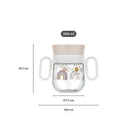 Mepal Fairy Garden 2er Bundle - Trinklernbecher 360 Grad + Strohhalmbecher ( Gravur möglich )