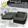 BearFoot Brotdose, Lunchbox, Bento Box COMPACT-S 650ml - Sticker Schwarz ( Gravur möglich )