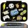 BearFoot Brotdose, Lunchbox, Bento Box COMPACT-S 650ml - Sticker Schwarz ( Gravur möglich )