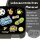 BearFoot Brotdose, Lunchbox, Bento Box COMPACT-S 650ml - Sticker Schwarz ( Gravur möglich )