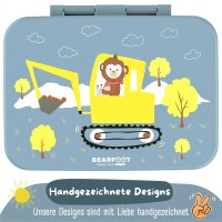 BearFoot Brotdose, Lunchbox, Bento Box COMPACT-S 650ml - Bagger & Affe