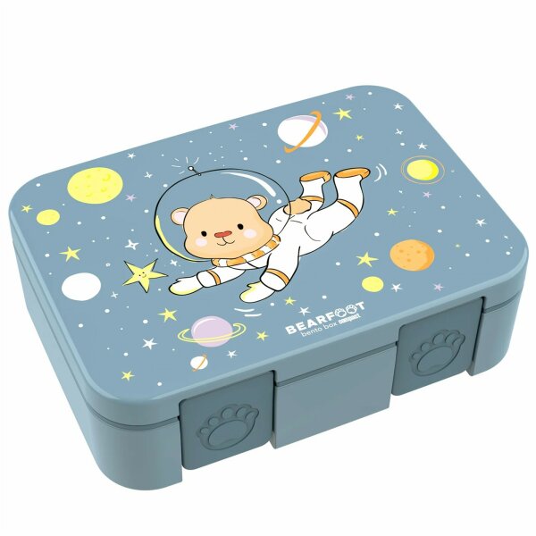 BearFoot Brotdose, Lunchbox, Bento Box COMPACT-S 650ml - Astro Bär ( Gravur möglich )