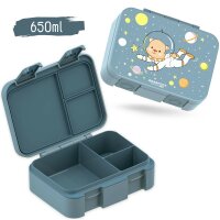 BearFoot Brotdose, Lunchbox, Bento Box COMPACT-S 650ml - Astro Bär ( Gravur möglich )