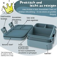 BearFoot Brotdose, Lunchbox, Bento Box COMPACT-S 650ml - Astro Bär ( Gravur möglich )