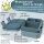 BearFoot Brotdose, Lunchbox, Bento Box COMPACT-S 650ml - Dinos Blau ( Gravur möglich )