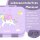 BearFoot Brotdose, Lunchbox, Bento Box COMPACT-S 650ml - Einhorn Lila ( Gravur möglich )