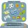 BearFoot Brotdose, Lunchbox, Bento Box COMPACT-S 650ml - Sticker Blau ( Gravur möglich )