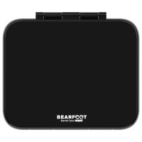 BearFoot Brotdose, Lunchbox, Bento Box COMPACT-S 650ml - Schwarz ( Gravur möglich )