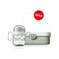 Mepal Little Farm 2er Bundle - Brotdose, Trinklernbecher Mio