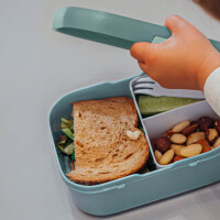 Mepal Brotdose, Lunchbox Campus - Food Fest - Eis, Obst, Cookie, Muffin, Croissant, Regenbogen ( Gravur möglich )