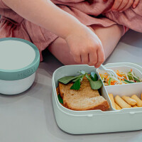 Mepal Brotdose, Lunchbox Campus - Food Fest - Eis, Obst, Cookie, Muffin, Croissant, Regenbogen ( Gravur möglich )
