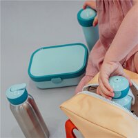 Mepal Unicorn Glow 2er Bundle - Brotdose, Trinkflasche ( Gravur möglich )