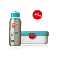Mepal Animal Friends 2er Bundle - Brotdose, Trinkflasche...