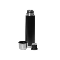 Trinkflasche Isolierflasche Gräwe 1 Liter - Schwarz ( Gravur möglich )