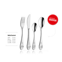 Geda Labels Kinderbesteck - Raupe Nimmersatt - 4-teilig (...
