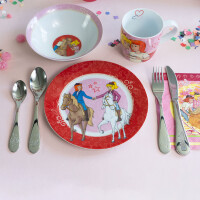 Geda Labels Kinderbesteck - Bibi & Tina - 4-teilig ( Gravur möglich )