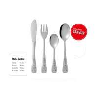 Ambition Junior Kinderbesteck- Vica - Prinzessin - 4-teilig ( Gravur möglich )