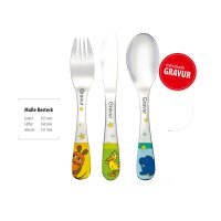 Trötsch Kinderbesteck - Die Maus - 3-teilig ( Gravur...