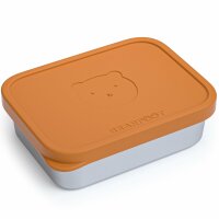 BearFoot Brotdose, Lunchbox, Edelstahl mit Silikoneinsatz...